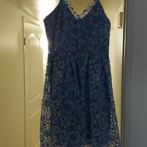 Lace detail dress worn once